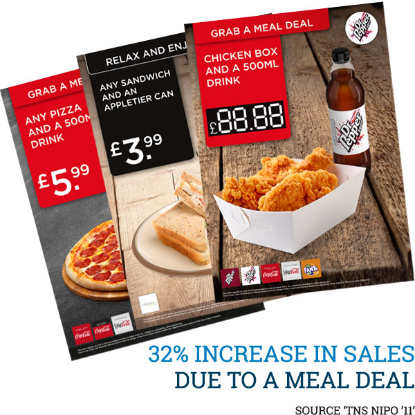 32% increase in sales due to a meal deal * Source 'TNS NIPO '11'